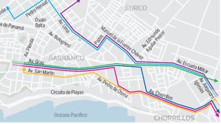 MAPA: mañana cambia el sentido de Grau y San Martín en Barranco