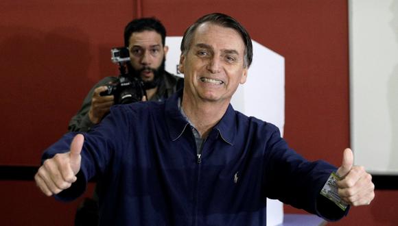 Según las últimas encuestas, Jair Bolsonaro ganará la primera vuelta de las presidenciales con en torno al 40% de los votos. (Foto: Reuters).