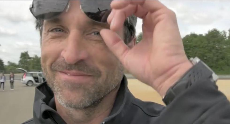 Patrick Dempsey posa frente al circuito. (Foto: Cortesía 24 Heures de Le Mans)