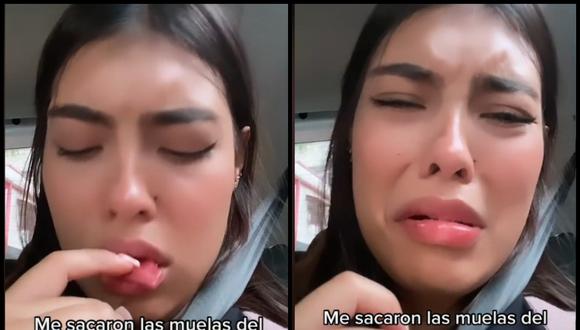 Mujer anestesiada cree que se le cayó la lengua y su reacción te sacará una carcajada | VIDEO (Foto: TikTok/@sofiamontoya41).