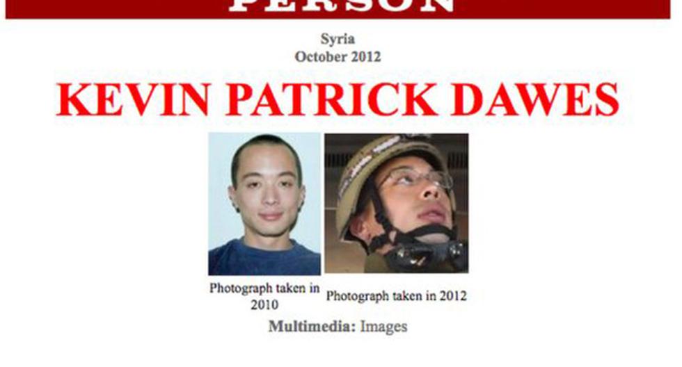 Kevin Patrick Dawes fue liberado por las autoridades siria. (Foto: FBI)