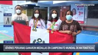 Olimpiada Femenina Mundial de Matemática: escolares peruanas consiguieron medallas de oro y plata en concurso internacional | VIDEO