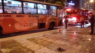 Miraflores: sujeto prendió fuego a mujer al interior de bus
