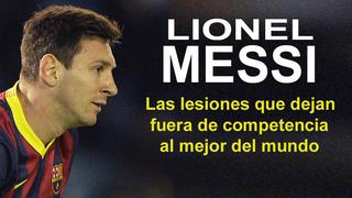 Lionel Messi: las tres lesiones que el mejor jugador del mundo ha sufrido en cuatro meses [FOTOS]