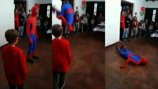 YouTube: Spider-Man arruina fiesta de cumpleaños en Argentina