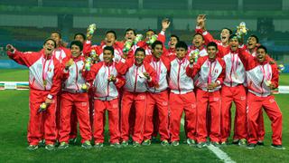 Festejos y premiación al Perú campeón en Nanjing 2014