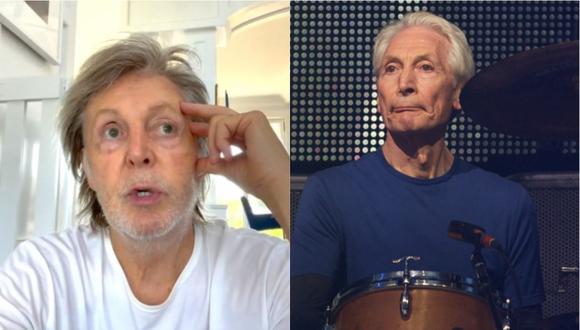 Rolling Stones: Paul McCartney emotivo mensaje de despedida a Charlie Watts. (Foto: @paulmccartney/ ANDREW COWIE / AFP).