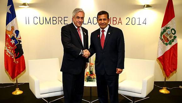 Piñera y Humala conversaron durante 45 minutos sobre el fallo de La Haya. (Foto: Andina) 
