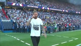 La presentación de Sergio Ramos con el PSG en el Parque de los Príncipes | VIDEO