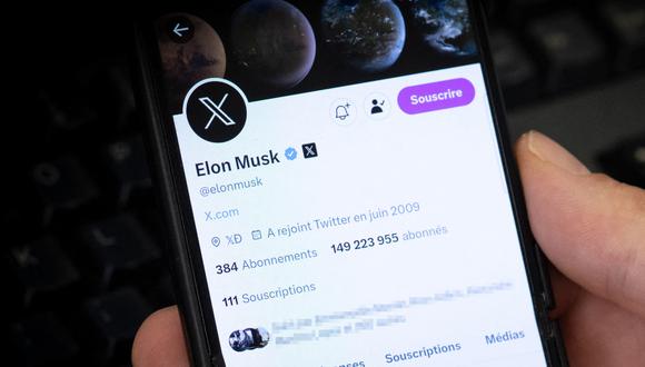 Elon Musk dice que X ha aumentado en número de usuarios mensuales. (Foto: AFP)