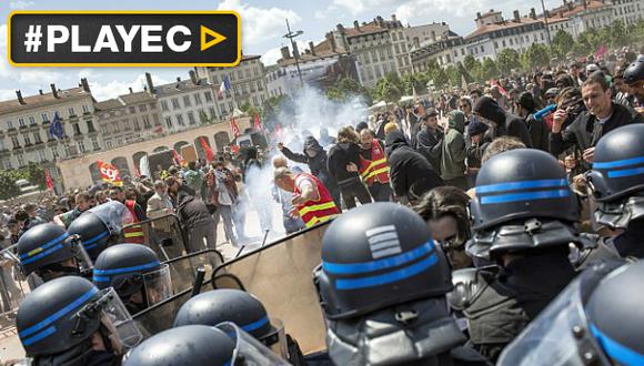 Francia: violentas protestas dan inicio a semana de huelgas