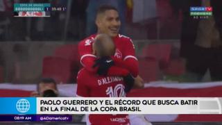 Paolo Guerrero podría coronarse máximo goleador de la Copa de Brasil