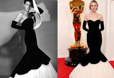 La mejor vestida de los Oscar lleva una réplica de un vestido de Balenciaga de 1951