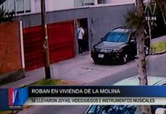 La Molina: captan momento en que ladrones roban en una vivienda