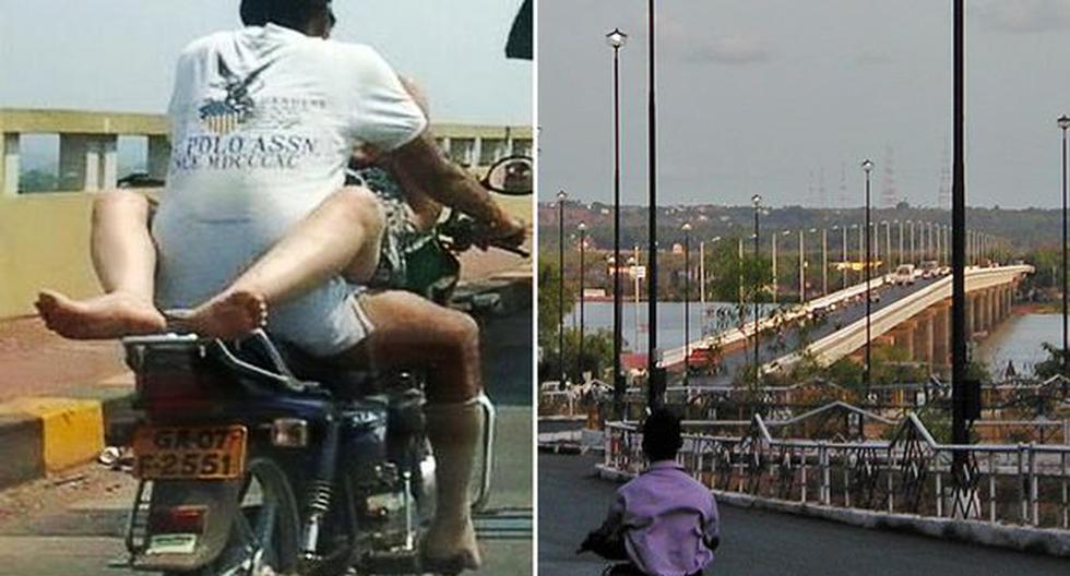 Pareja será multada por tener sexo en moto en movimiento. (Foto: Facebook)