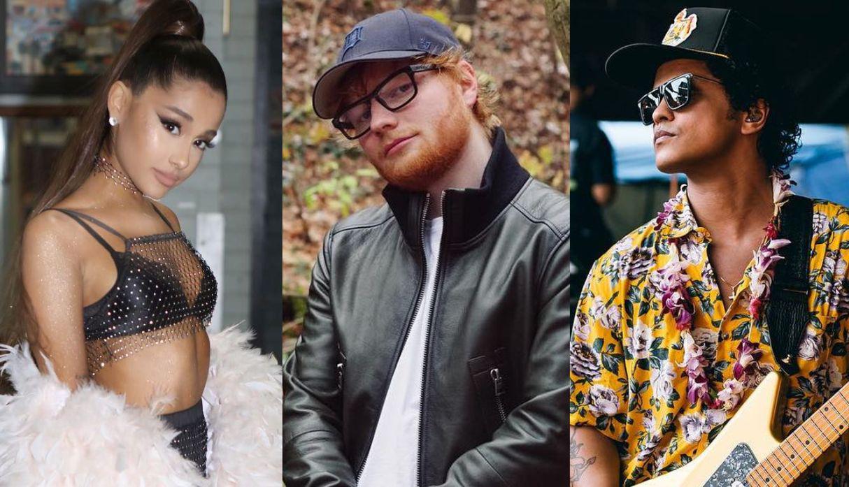 Canciones de Ariana Grande, Ed Sheeran y Bruno Mars son vetadas en Indonesia por “pornográficas”. (Foto: Instagram)