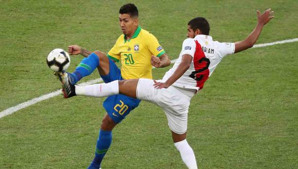 Luis Abram fue protagonista del último triunfo peruano contra Brasil (Foto: Reuters)