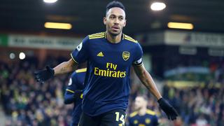 Arsenal empató 2-2 con Norwich City con doblete de Aubameyang 