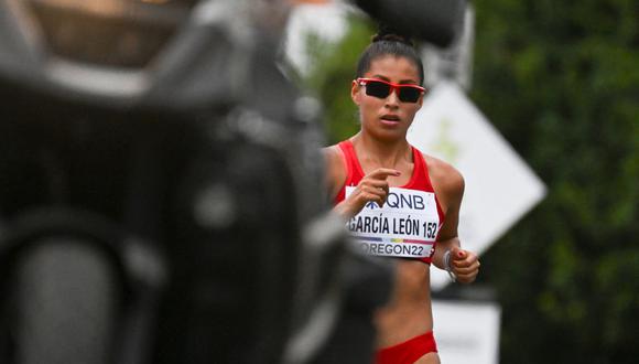 Kimberly García consiguió cuarto lugar en el Mundial de Atletismo en Budapest | Foto: AFP