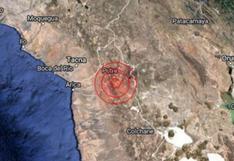 Fuerte sismo de magnitud 5.2 sacudió la región Tacna durante la madrugada de este domingo
