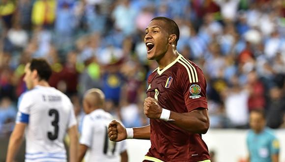 Salomón Rondón es la principal carta ofensiva para el encuentro ante Argentina. (Foto: AFP)