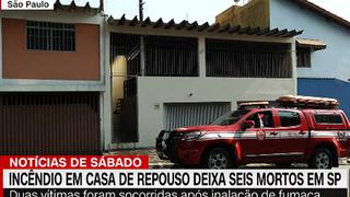 Al menos seis personas mueren en el incendio de un asilo en Brasil