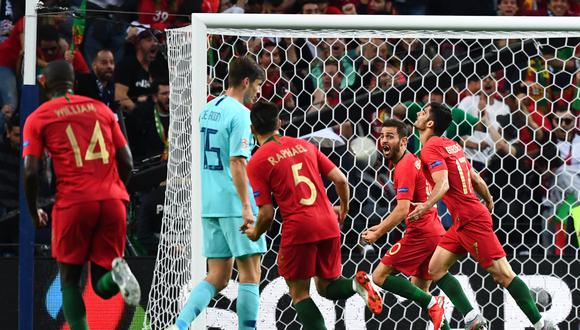 Con golazo de Gonzalo Guedes, Portugal venció 1-0 a Holanda y consigue el título de la UEFA Nations League en Do Dragao.