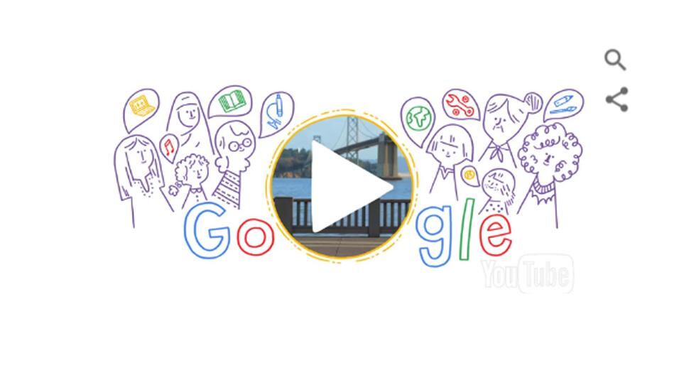 ¿Ya le diste click? Así es como Google sorprende al mundo entero con la celebración del Día Internacional de la Mujer en este emocionante Doodle. (Foto: Captura)