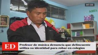 Delincuente usaba identidad de profesor para robar en colegios