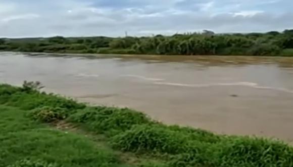 Los pobladores se mantienen en alerta roja por incremento de caudal del río. (Foto: Captura/TV Perú)