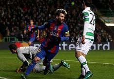 Messi anotó golazo al Celtic tras espectacular pase gol de Neymar