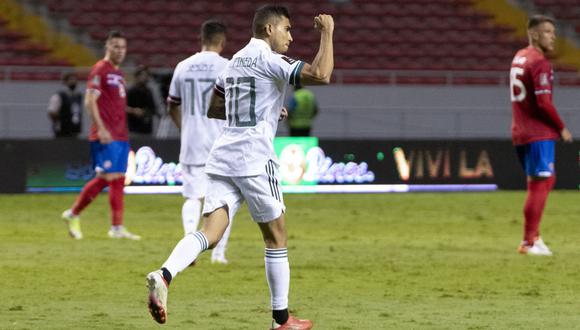 México venció a Costa Rica por 1-0 en las Eliminatorias 2022. (Foto: AFP)