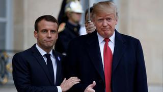 Trump critica a Emmanuel Macron por enviar "mensajes confusos" a Irán