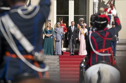 The Dutch royal family, in The Hague, on September 20, 2022. (Lex van Lieshout / ANP / AFP) / Netherlands OUT