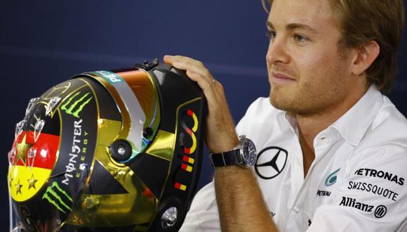 FIFA prohibió a Rosberg usar imagen de la Copa en su casco