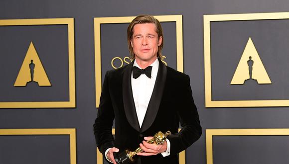 Brad Pitt dedicó su premio a “Quentin ‘borracho’ Tarantino” y dijo del cineasta que es “original y único en su especie”. (Foto: Agencia)
