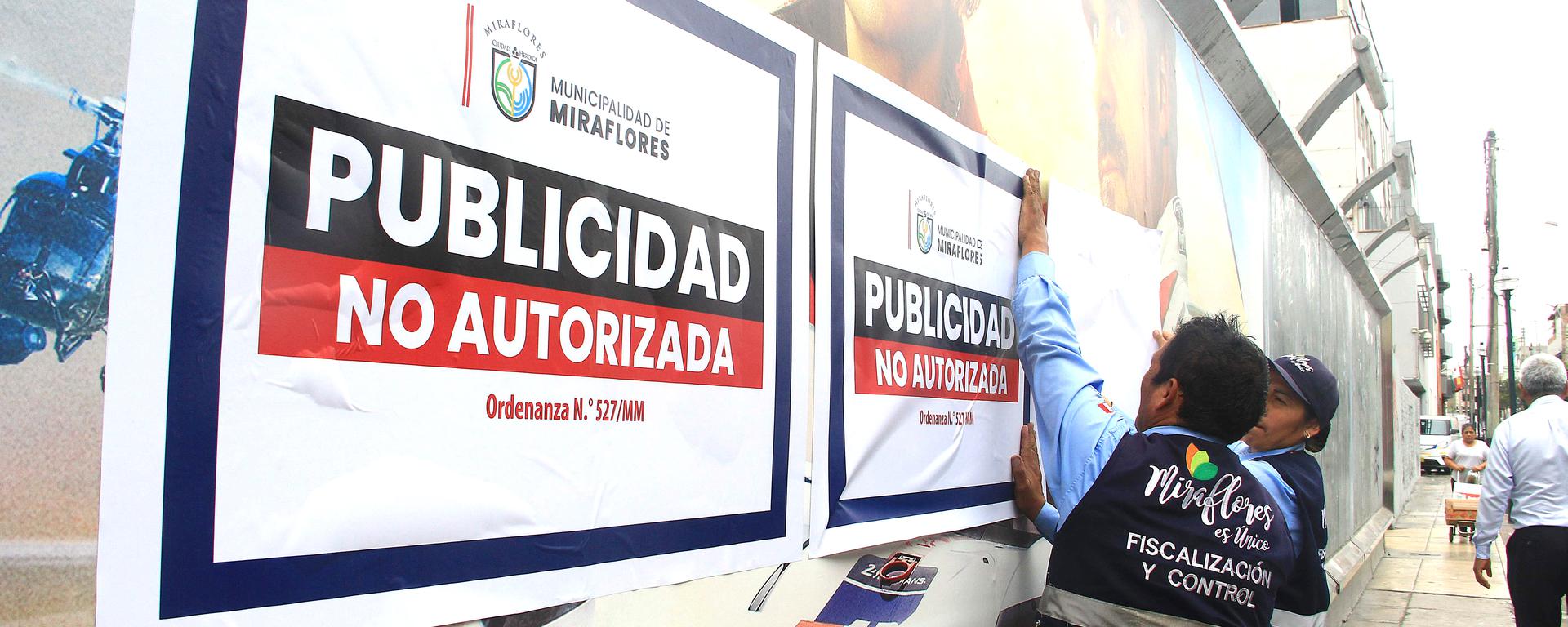 Publicidad informal en Miraflores será sancionada con hasta 100 UIT’s: dónde están ubicados los 38 avisos detectados por la municipalidad