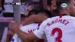 Sevilla vs. Apoel: Chicharito decretó el 1-0 para los españoles por Europa League | VIDEO