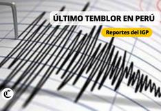 Temblor hoy: Sismos en Perú vía IGP, epicentro y magnitud