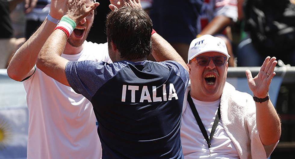 Italia sorprendió a Argentina en el primer día del Grupo Mundial de Copa Davis (Foto: EFE)