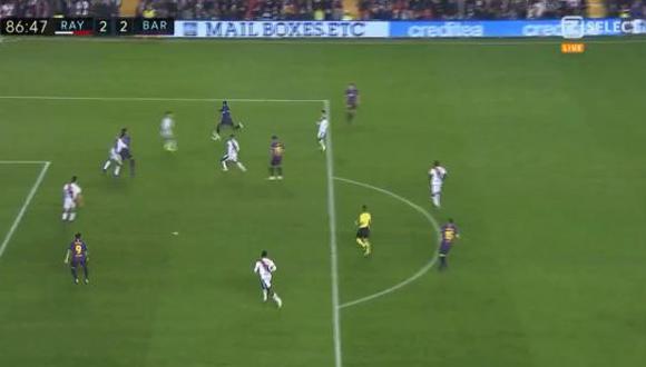 Ousmane Dembélé, joven atacante del Barcelona, se encargó de darle el empate transitorio a los suyos ante Rayo Vallecano. (Foto: captura de video)