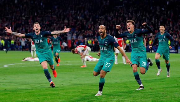Con un gol agónico de Lucas Moura, Tottenham le dio vuelta y venció 3-2 al Ajax en Holanda, clasificando a la final de la Champions League, en la que enfrentará al Liverpool. (Foto: Reuters)