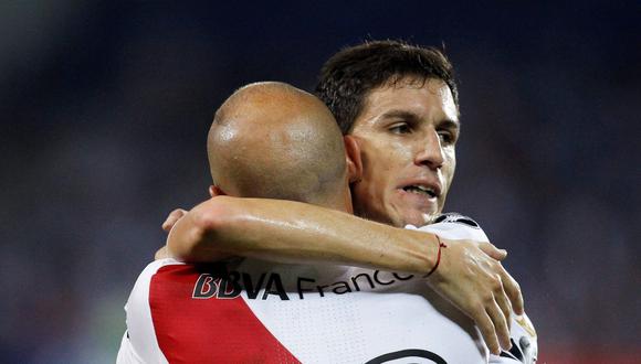 River Plate consiguió su primer triunfo en la presente edición de Copa Libertadores ante Emelec en Ecuador. Javier Pinola anotó el único gol del partido. (Foto: Reuters)