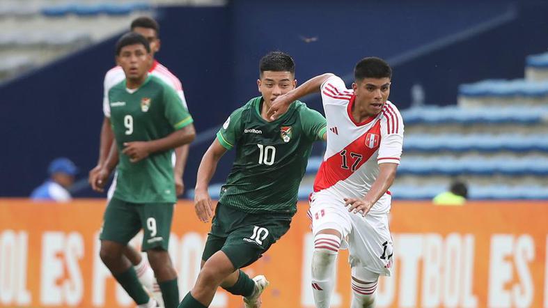 Perú cayó 1-2 ante Bolivia por el Sudamericano sub 17 