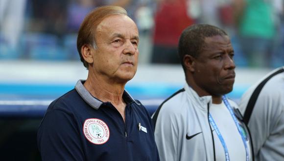 El responsable técnico de Nigeria está confiado de que su equipo vencerá a Argentina y la dejará fuera de carrera en Rusia 2018. (Foto: AFP)