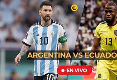 Argentina vs Ecuador EN VIVO por amistoso: horario y en qué canal transmite el partido