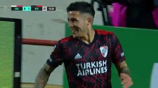 Golazo de Fernández tras asistencia de Álvarez: River consiguió así el 2-0 ante Unión | VIDEO