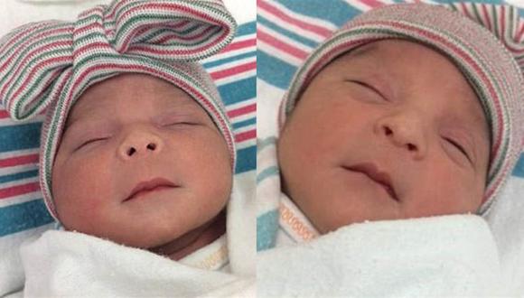 Los mellizos Ontiveros nacieron con 18 minutos de diferencia, pero los separa un año en California, estados Unidos. (Foto: @DelanoRegionalMedicalCenter en La Nación de Argentina, GDA)