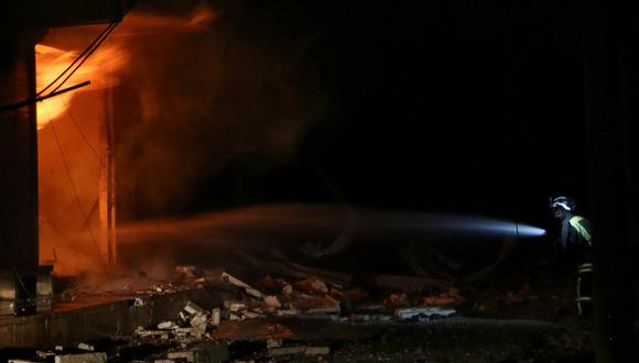 Explosiones se registraron en el aeropuerto militar de Mazzé, cerca a Damasco.&nbsp;(Foto: AFP)