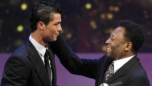 Pelé felicitó a Cristiano Ronaldo por superar los 100 goles con la selección. (Foto: EFE)